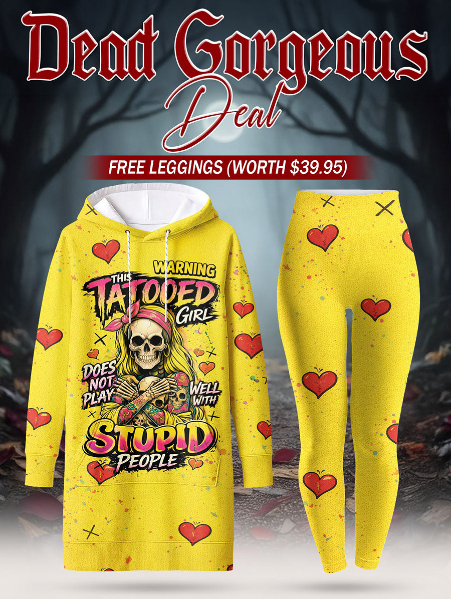 Inked & Intolerant Hoodie Dress & Leggings Deal