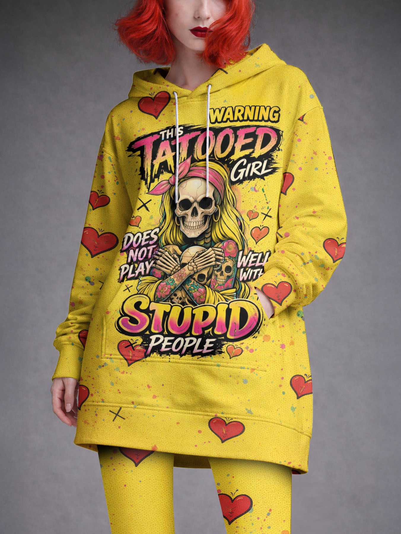 Inked & Intolerant Hoodie Dress & Leggings Deal